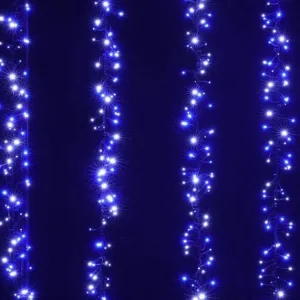 LED Firecracker Icicle Cluster Cool and Blue Leds (9.2m)