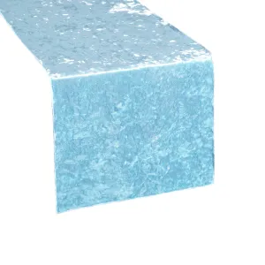 Velvet Table Runner - Baby Blue