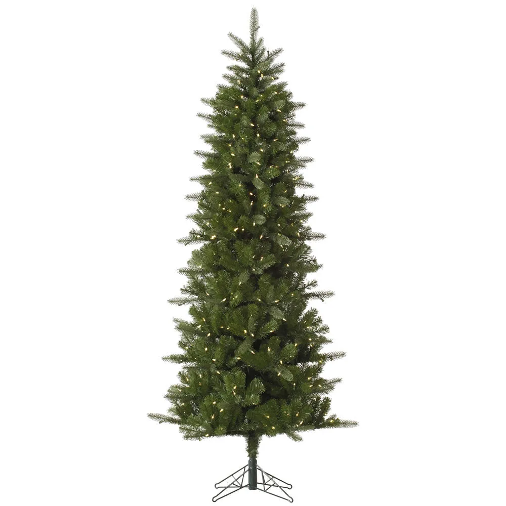 10' Carolina Pencil Spruce Artificial Christmas Tree Warm White Dura-Lit LED