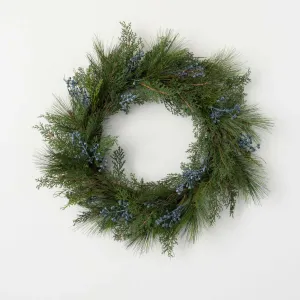 22" Juniper Wreath