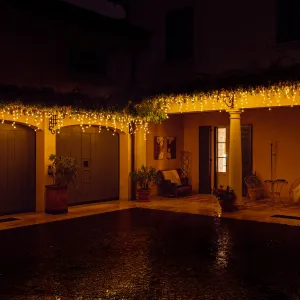 5m 190 LED Twinkly Smart App Controlled Icicle Lights Gold & Silver Edition