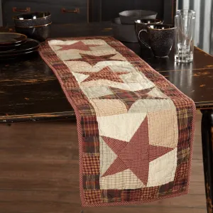 Abilene Star Quilted Runner 13x48"