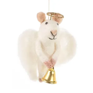 Angelica Mouse Hanging Christmas Decoration by Felt So Good