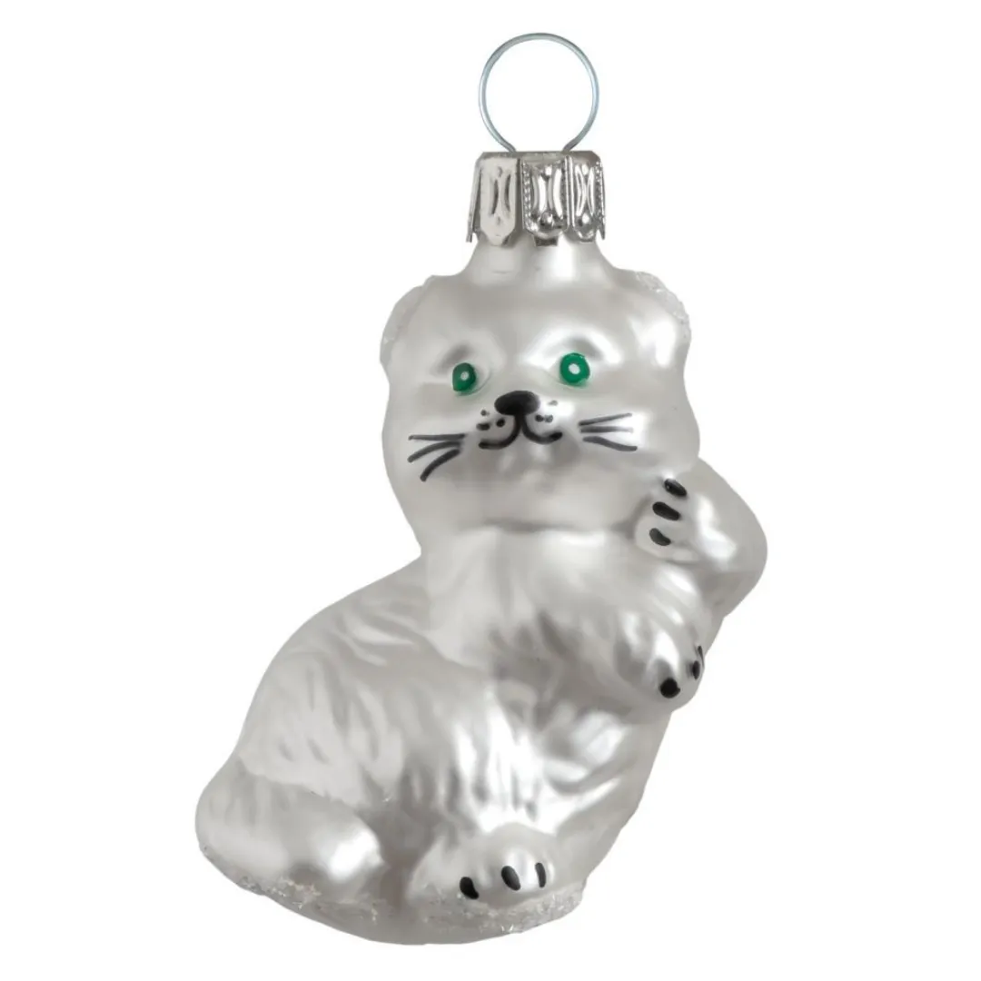 Baby Cat Ornament by Glas Bartholmes