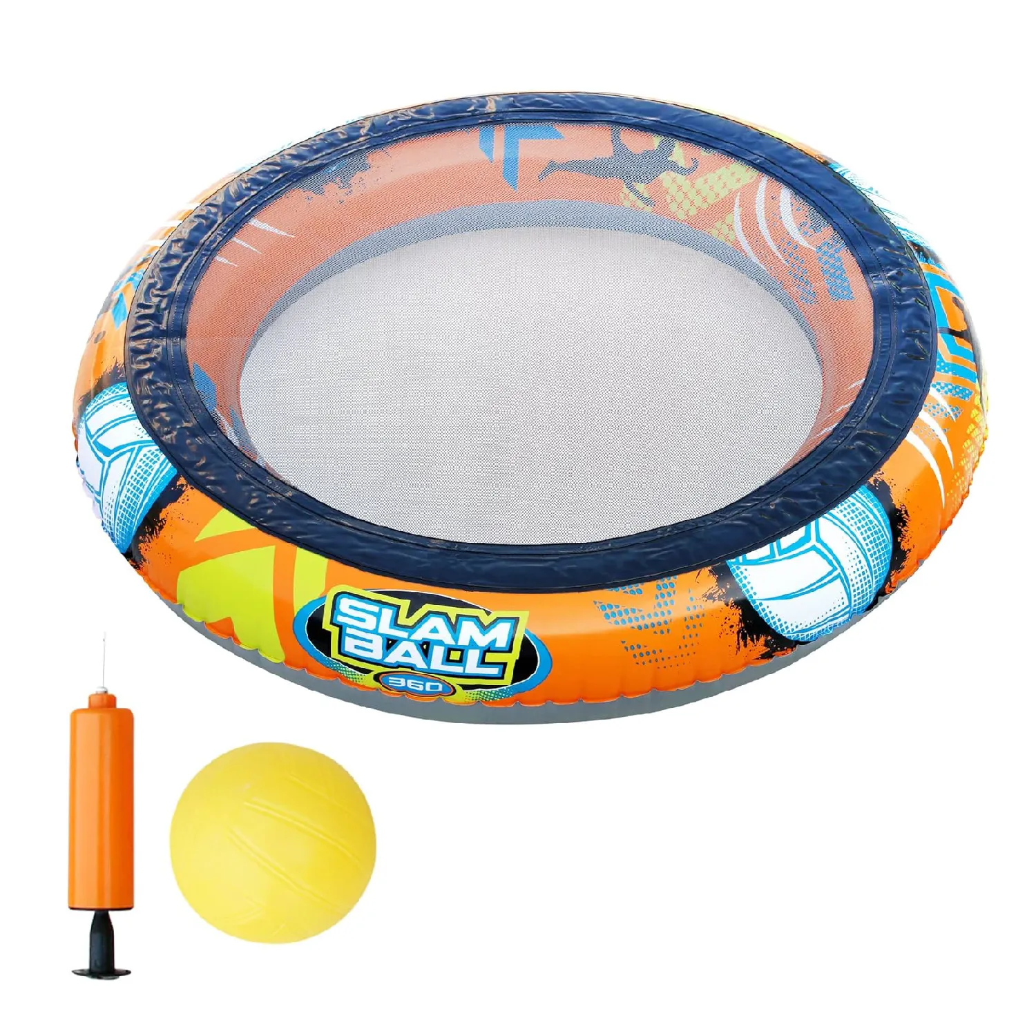 Banzai SLAM BALL 360 Inflatable Plastic High-Energy Pool or Lawn Game, Ages 8 