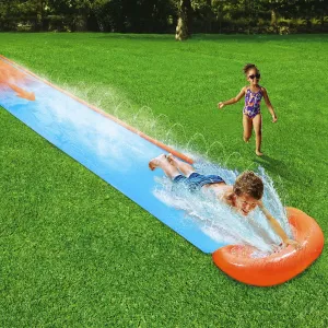 Bestway H20GO Single Lane Slip and Slide | Inflatable Water Slide for Kids and Adults, Summer Garden Outdoor Toy with Built-in Sprinklers, Multiple Sizes