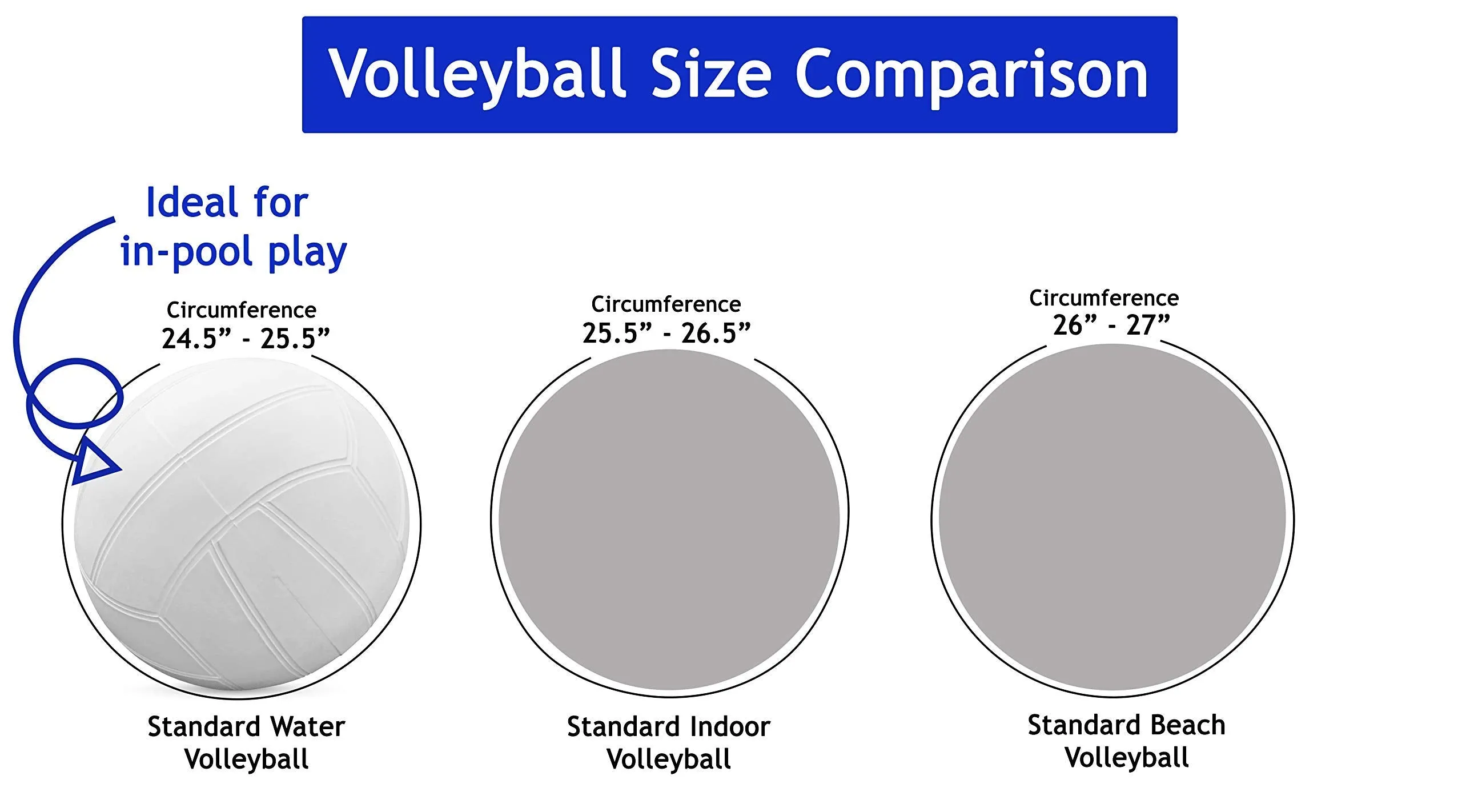 Standard Size Water Volleyball for Pool Use - Botabee Swimming Pool Volleyball