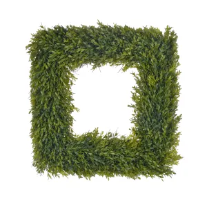 Boxwood Square Wreath 24''