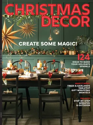 Christmas Decor - Create Some Magic: 124 Ideas, Mantels, Trees, Garland Tabletop, Wreaths, Yuletide Decor, Snowman Door, Poinsettias, Holiday Entry, Window Dressing, Gift-Wrapping, Cypress & Holly!