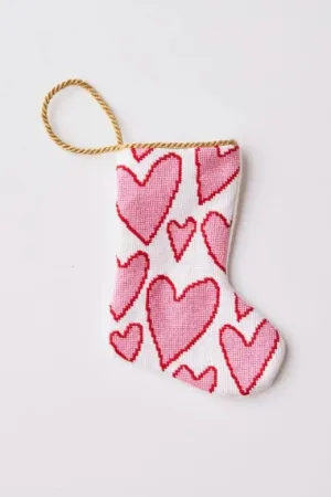 Finished Bauble Stocking: I Love You More Than Hearts