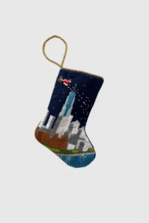 Finished Bauble Stocking:  New York City Noel