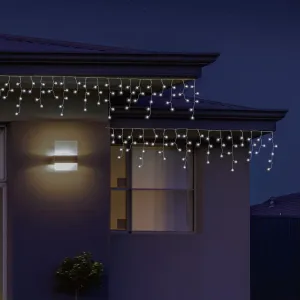 LED Cool White Snowing Icicles (350 LEDs)