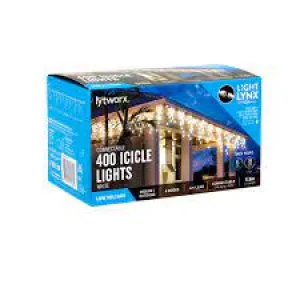 Lytworx 400 LED White Icicle Connectable Lights