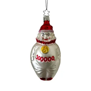 Old World Christmas 500,000 Pound Clown Glass Ornament