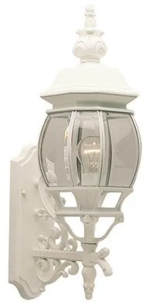 Outdoor Wall Lantern Cast Aluminum Black 7-3/4 X 23-1/2 Inch  Uses (1) 100-Watt Medium Base Lamp