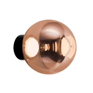 Outlet Globe Surface LED Wall Light - Copper