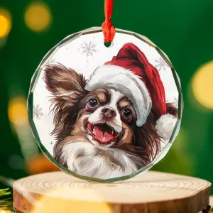 Papillon-2 Christmas Ornament