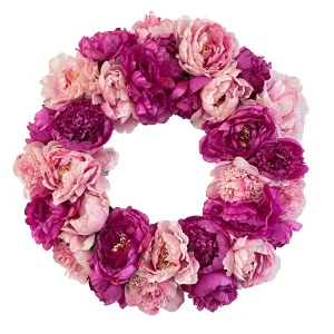 Peony Wreath 24"