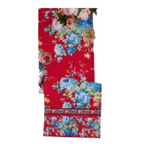 Red Cottage Rose Table Runner