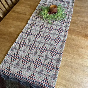 Shadowbrook Colonial Woven Table Runner 56"