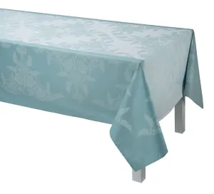 Syracuse Enduit Coated Table Linens in Aqua