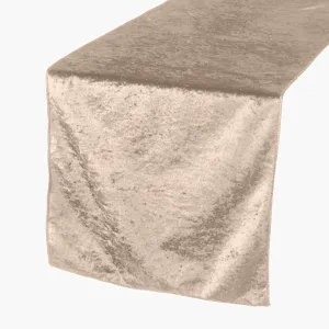 Velvet Table Runner - Beige