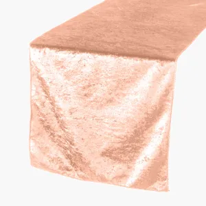 Velvet Table Runner - Peach