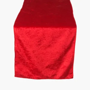 Velvet Table Runner - Red